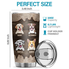 Best Dog Dad Ever - Personalized Tumbler - Gift For Dog Lovers. Dog Owners. Dog Gift. Gift For Pet Lovers