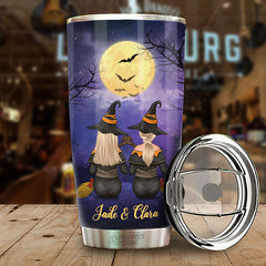 We're The Weirdos Mister - Personalized Witch Tumbler - Gift For Witches. Bestie. Best Friend. Sister. Birthday Gift For Bestie And Friend. Halloween Gift