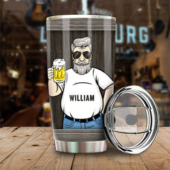 It's Not A Dad Bod But A Father Figure - Gift For Dad. Grandpa - Personalized Tumbler