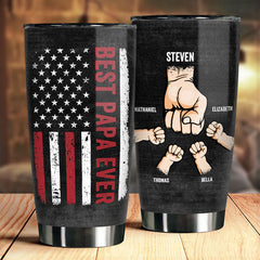 I'm The Best Dad Ever - Personalized Tumbler - Gift For Dad. Grandpa