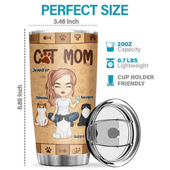 Once Upon A Time. There Was A Girl Who Really Loved Cats. It Was Me - Personalized Tumbler - Gift For Cat Lovers. Cat Owners. Cat Gift. Gift For Pet Lovers
