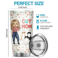 I Never Dreamed I'd Be This Crazy Cat Mom With These Cutest Cats Ever - Personalized Tumbler - Gift For Cat Lovers. Cat Owners. Cat Gift. Gift For Pet Lovers