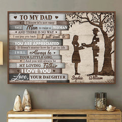 I Will Always Be Your Little Girl - Personalized Horizontal Poster