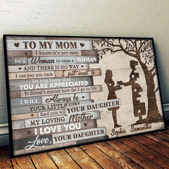I Will Always Be Your Little Girl - Personalized Horizontal Poster