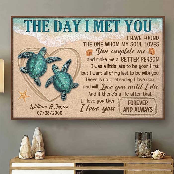 I'll Love You Until I Die - Personalized Horizontal Poster - Gift For Couples. Husband Wife