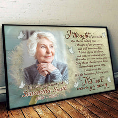 It's The Heartache Of Losing You - That Will Never Go Away - Upload Image. Personalized Horizontal Poster