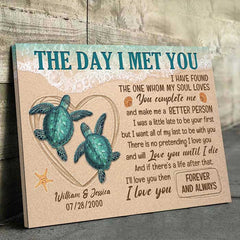 There Is No Pretending I Love You - Personalized Horizontal Canvas - Gift For Couples. Husband Wife
