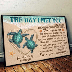 I'll Love You Until I Die - Personalized Horizontal Poster - Gift For Couples. Husband Wife