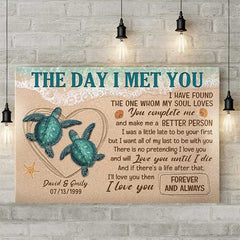 There Is No Pretending I Love You - Personalized Horizontal Canvas - Gift For Couples. Husband Wife