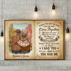 Staying Together Is The Only Precious Thing - Personalized Horizontal Canvas - Gift For Couples. Husband Wife