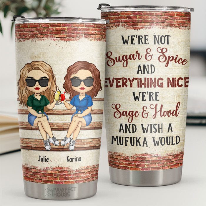 We're More Than Friends - Bestie Personalized Custom Tumbler - Christmas Gift For Best Friends. BFF. Sisters