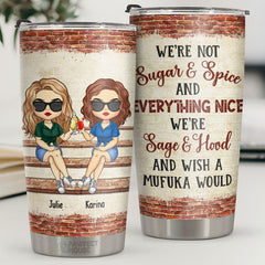 We're More Than Friends - Bestie Personalized Custom Tumbler - Christmas Gift For Best Friends. BFF. Sisters