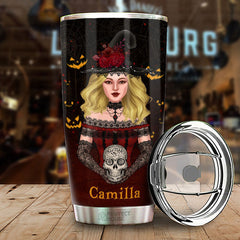 Buckle Up Buttercup You Just Flipped My Witch Switch - Personalized Tumbler - Gift For Yourself. Halloween Gift