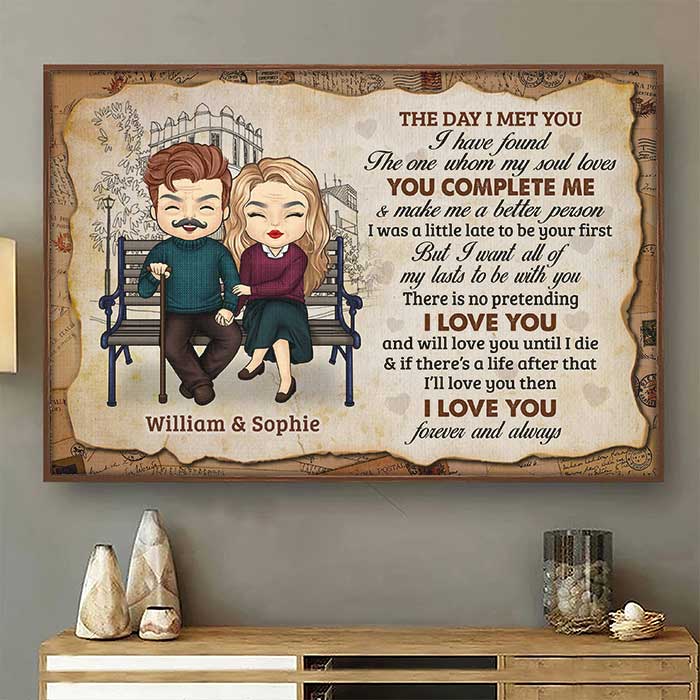 I Love You And Will Love You Until I Die - Gift For Couples. Personalized Horizontal Poster