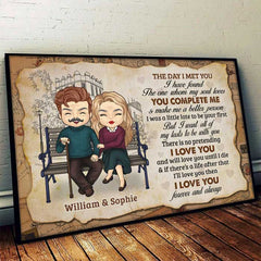 I Love You And Will Love You Until I Die - Gift For Couples. Personalized Horizontal Poster