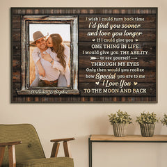 Only Then Would You Realize How Special You Are To Me - Upload Image. Gift For Couples - Personalized Horizontal Poster