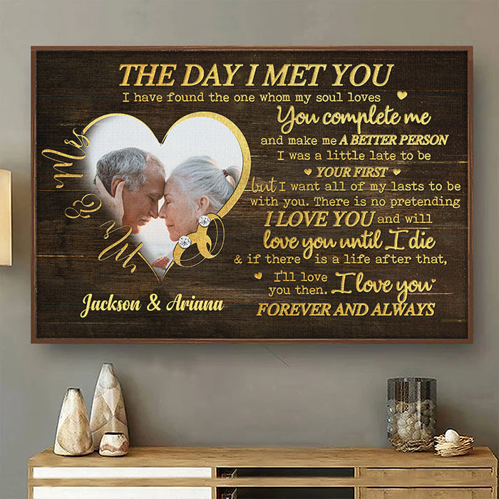 You're The One Whom My Soul Loves - Upload Image. Gift For Couples. Husband Wife - Personalized Horizontal Poster