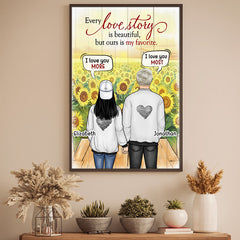 Every Love Story Is Beautiful. But Ours Is My Favorite - Gift For Couples. Personalized Vertical Poster