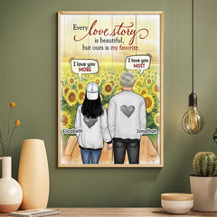 Every Love Story Is Beautiful. But Ours Is My Favorite - Gift For Couples. Personalized Vertical Poster