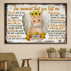 The Moment That You Left Me - Upload Image. Personalized Horizontal Poster