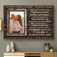 Only Then Would You Realize How Special You Are To Me - Upload Image. Gift For Couples - Personalized Horizontal Poster