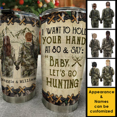 Baby Let's Go Hunting - Gift For Hunting Couples. Personalized Tumbler
