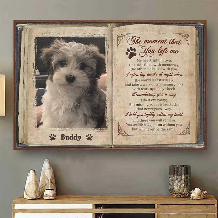 The Moment That You Left Me - Upload Image. Personalized Horizontal Poster