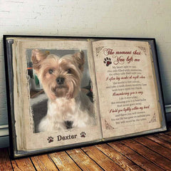The Moment That You Left Me - Upload Image. Personalized Horizontal Poster