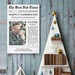 Custom Photo Thank You For Everything You Do - Family Personalized Custom Vertical Poster - Father's Day. Gift For Dad