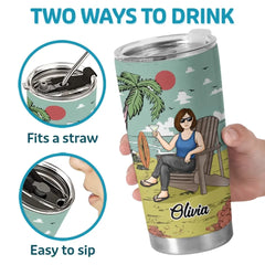 Not My Problem Anymore - Personalized Custom Tumbler - Appreciation. Retirement Gift For Coworkers. Work Friends. Colleagues