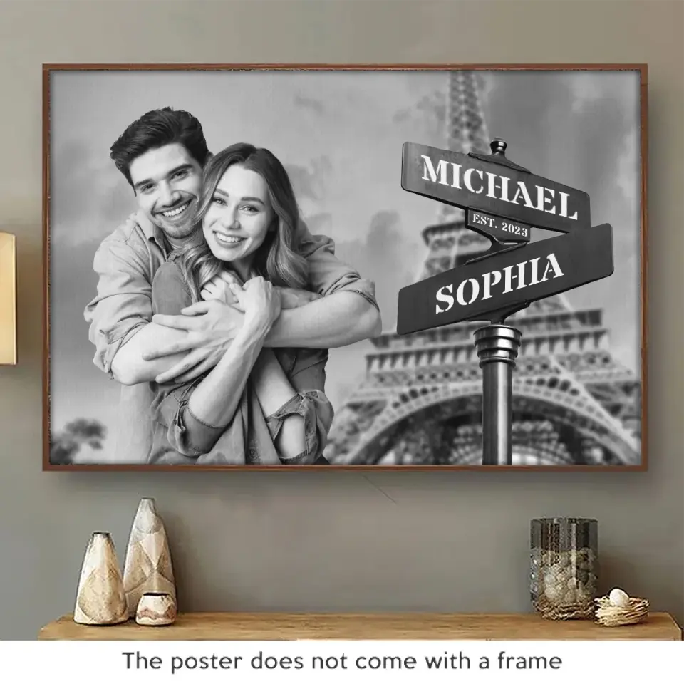 Custom Photo You Are My Greatest Adventure - Couple Personalized Custom Horizontal Poster - Gift For Husband Wife. Anniversary