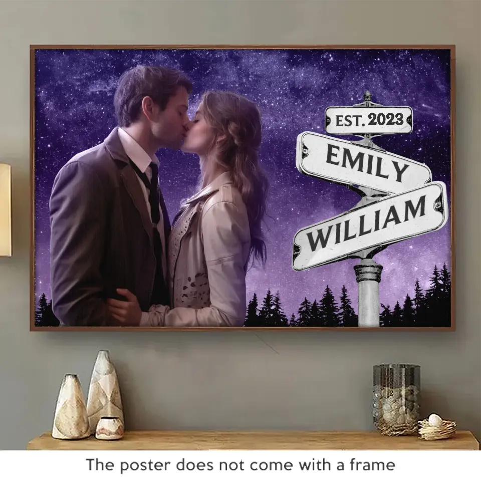 Custom Photo I Still Fall In Love With You Everyday - Couple Personalized Custom Horizontal Poster - Gift For Husband Wife. Anniversary