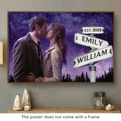 Custom Photo I Still Fall In Love With You Everyday - Couple Personalized Custom Horizontal Poster - Gift For Husband Wife. Anniversary