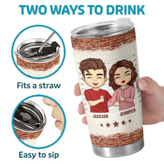 Siblings Are The Best Kind Of Friends - Family Personalized Custom Tumbler - Gift For Family Members. Siblings. Brothers. Sisters