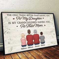 I Have So Much Of You In My Heart - Family Personalized Custom Horizontal Poster - Gift For Daughter. Son