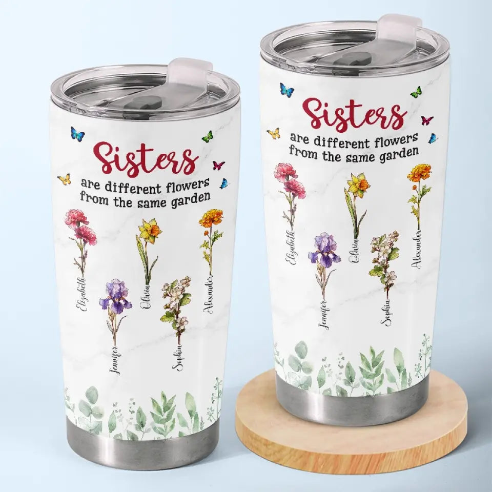 A Garden's Proud Display - Bestie Personalized Custom Tumbler - Gift For Best Friends. BFF. Sisters