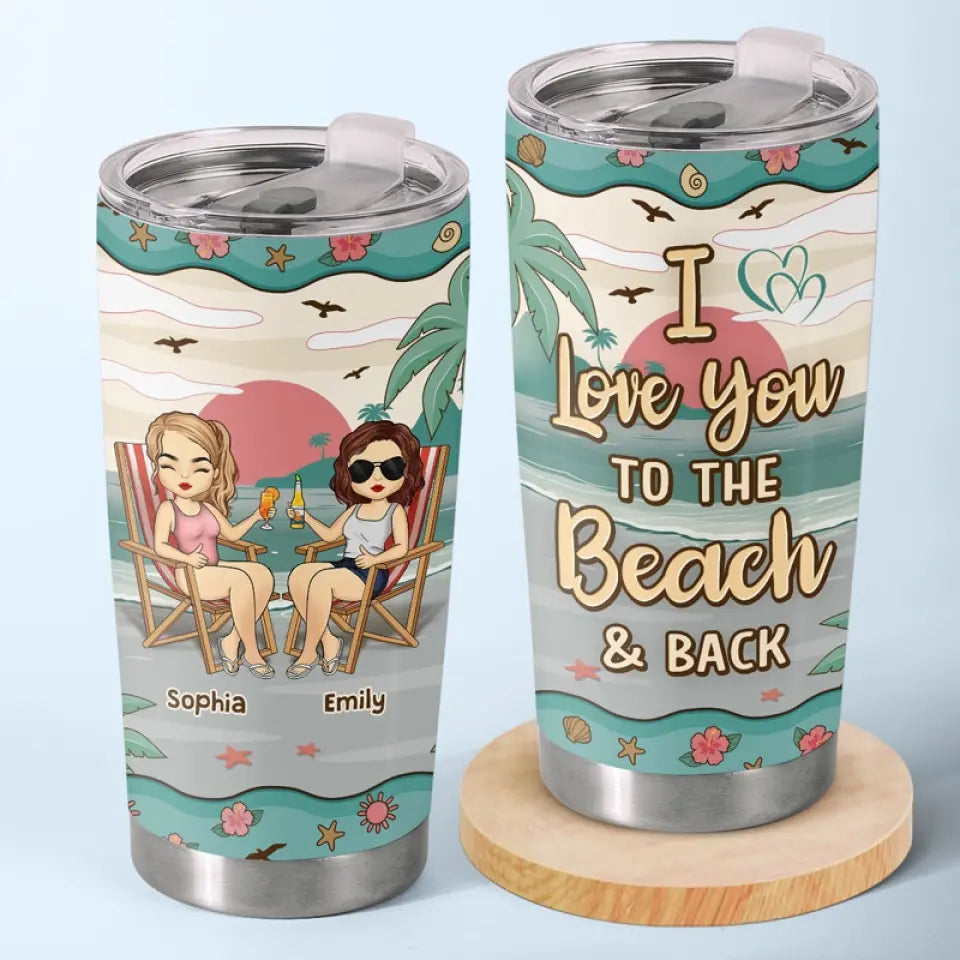 A True Friend Is For Ever A Friend - Bestie Personalized Custom Tumbler - Summer Vacation Gift For Best Friends. BFF. Sisters