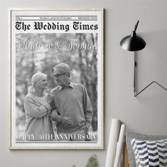 Custom Photo Embracing Life's Journey. Hand In Hand - Couple Personalized Custom Vertical Poster - Gift For Husband Wife. Anniversary
