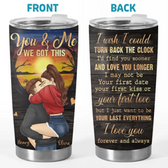 I Love You Forever And Always - Couple Personalized Custom Tumbler - Gift For Husband Wife. Anniversary