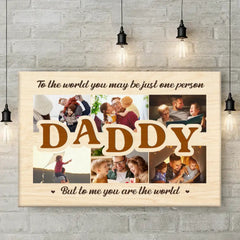 Custom Photo I Love The Ways You Love Me - Family Personalized Custom Horizontal Canvas - Father's Day. Gift For Dad