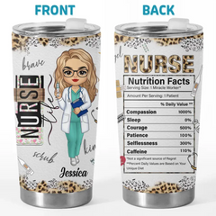 The Real Superheroes Of Our Healthcare System - Nurse Personalized Custom Tumbler - Appreciation. Thank You Gift. Nurse Life