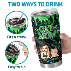 My Cat Is Ready To Cast Some Purrfectly Magical Spells This Halloween - Cat Personalized Custom Tumbler - Halloween Gift For Pet Owners. Pet Lovers