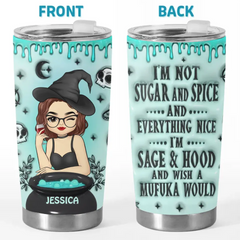 My Witch Switch Is Lit - Personalized Custom 3D Inflated Effect Printed Tumbler - Halloween Gift For Witches. Yourself