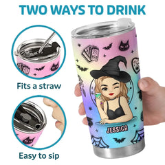 Every Witch Deserves A Touch Of Magic This Halloween - Personalized Custom Witch Tumbler - Halloween Gift For Witches. Yourself