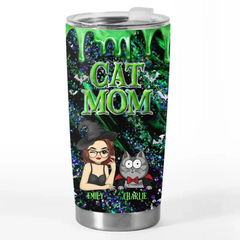 My Cat Is Ready To Cast Some Purrfectly Magical Spells This Halloween - Cat Personalized Custom Tumbler - Halloween Gift For Pet Owners. Pet Lovers