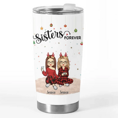 This Christmas Give The Gift Of Love And The Gift Of Joy - Family Personalized Custom Tumbler - Christmas Gift For Family Members. Siblings. Brothers. Sisters