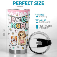 With You. I'm Never Alone - Dog Personalized Custom 3D Inflated Effect Printed Tumbler - Gift For Pet Owners. Pet Lovers