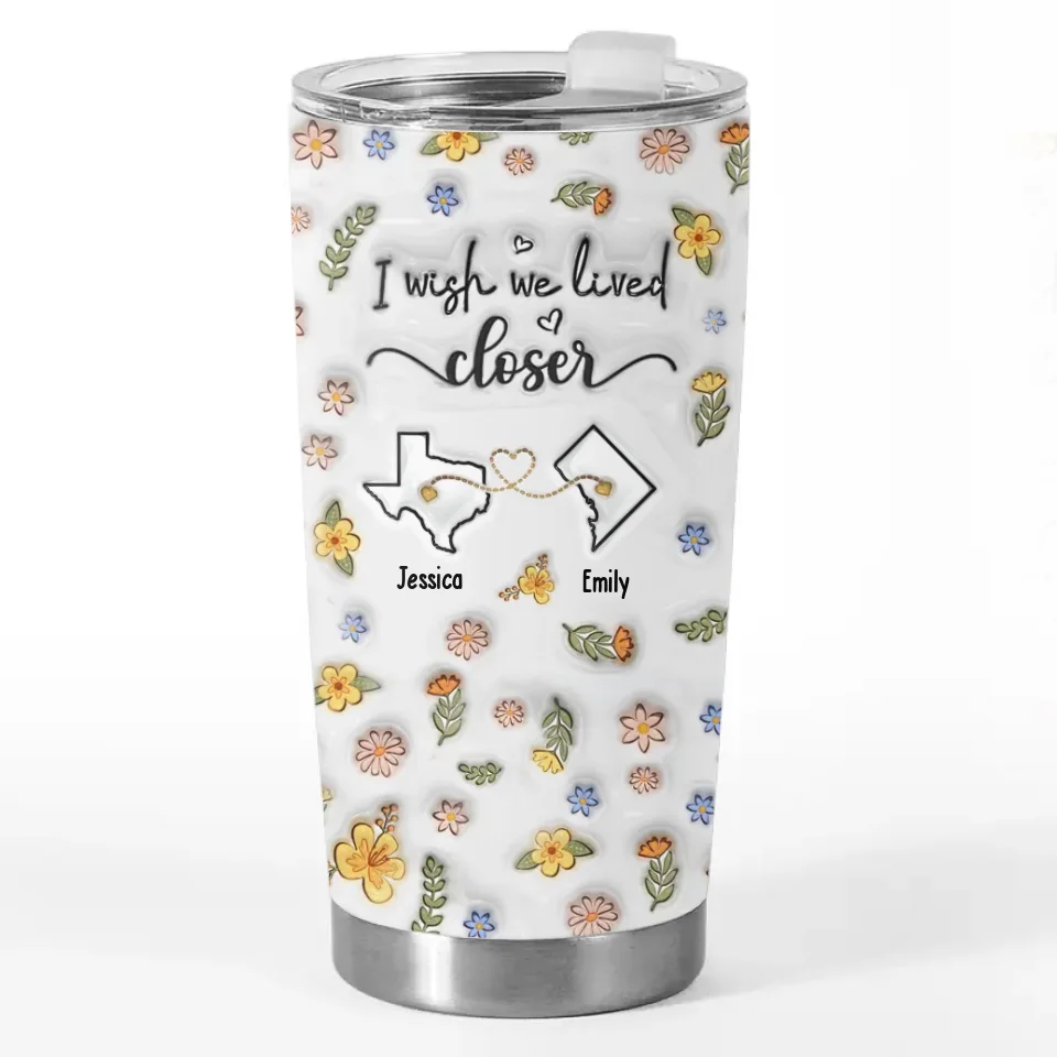 I'm Missing My Bestie In These Moments - Bestie Personalized Custom 3D Inflated Effect Printed Tumbler - Gift For Best Friends. BFF. Sisters