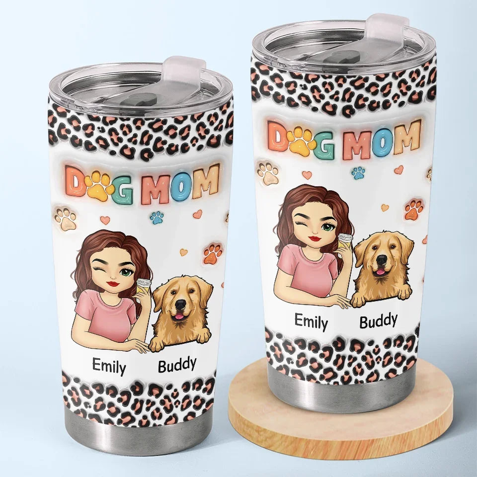 Together. We Celebrate The Magic Of The Season - Dog & Cat Personalized Custom 3D Inflated Effect Printed Tumbler - Christmas Gift For Pet Owners. Pet Lovers