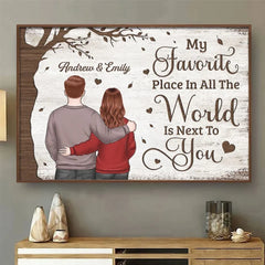 One Love. One Heart. One Destiny - Couple Personalized Custom Horizontal Poster - Christmas Gift For Husband Wife. Anniversary